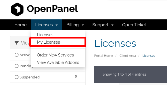 list licenses