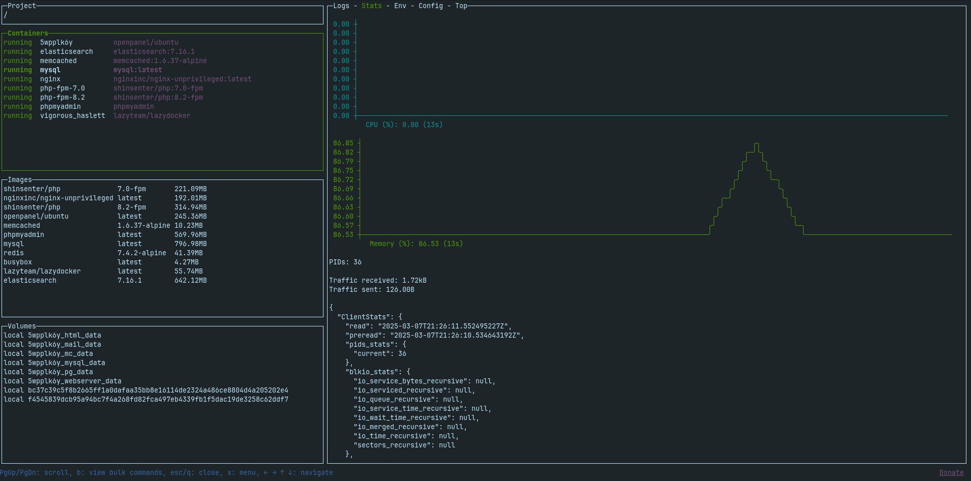 ssh lazydocker