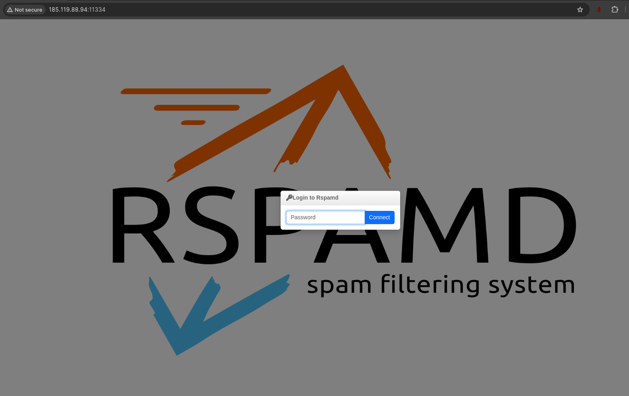 rspamd login