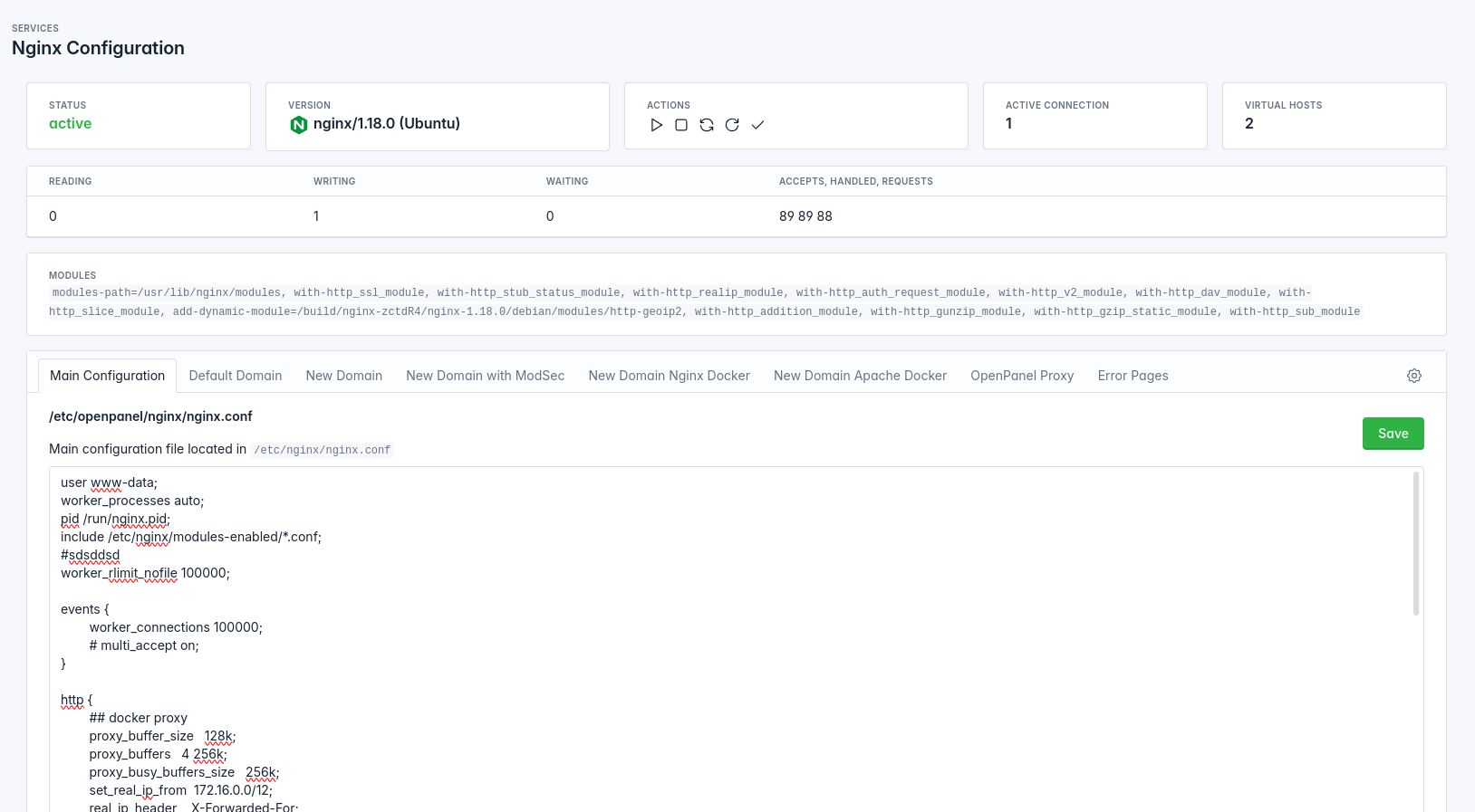 Nginx Configuration HiTechAdmin