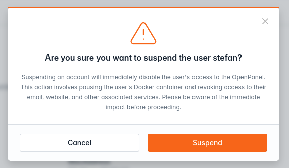 hitechadmin users suspend step 2