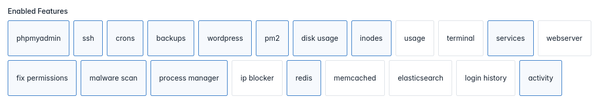 hitechcloud enable modules