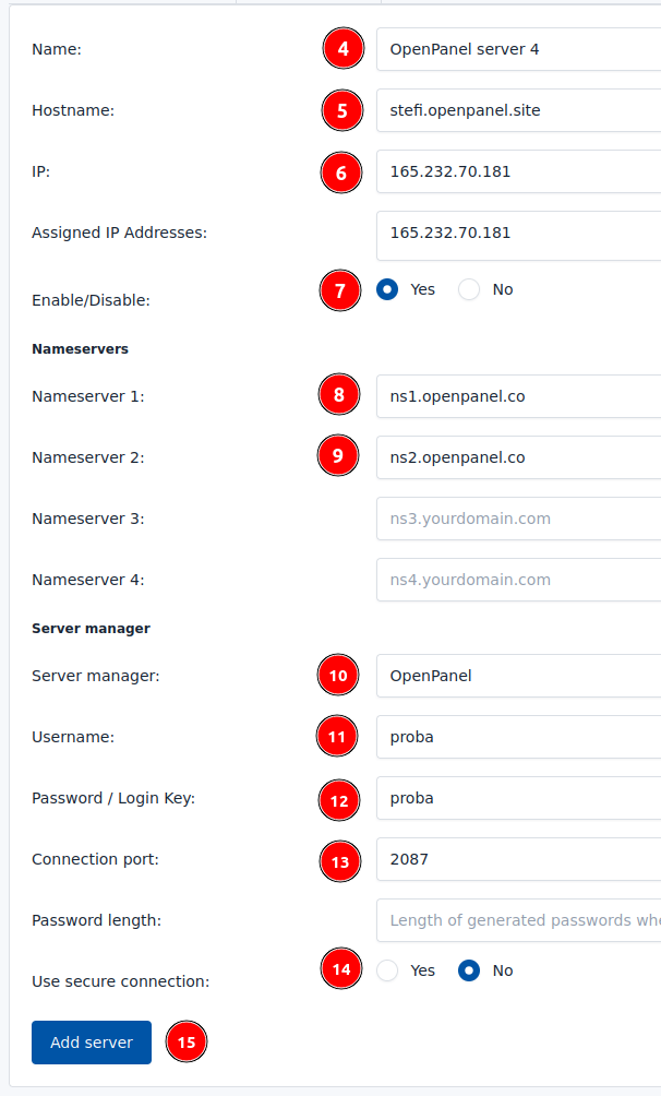 add hitechcloud server