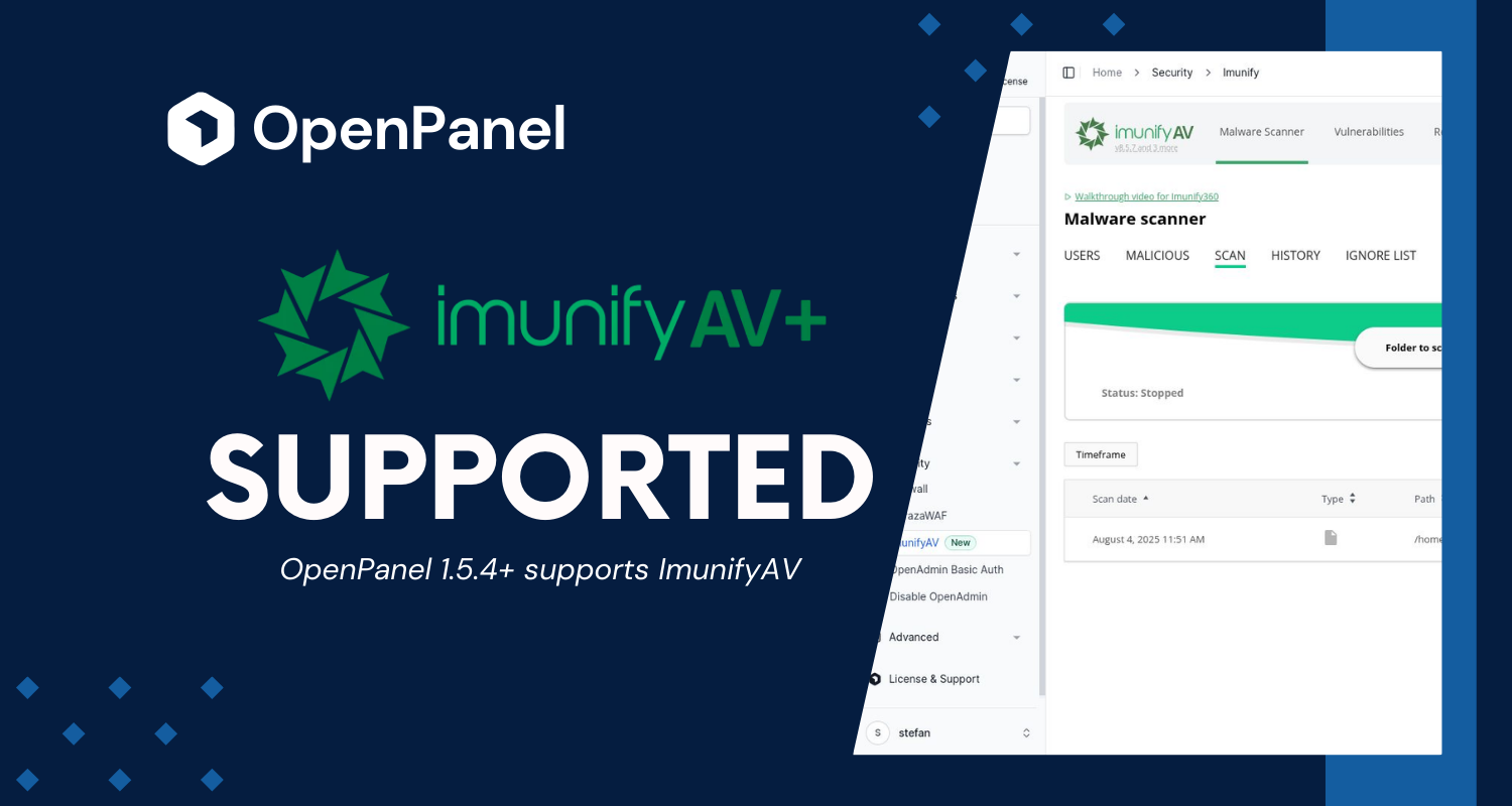 ImunifyAV Now Integrated with HiTechCloud