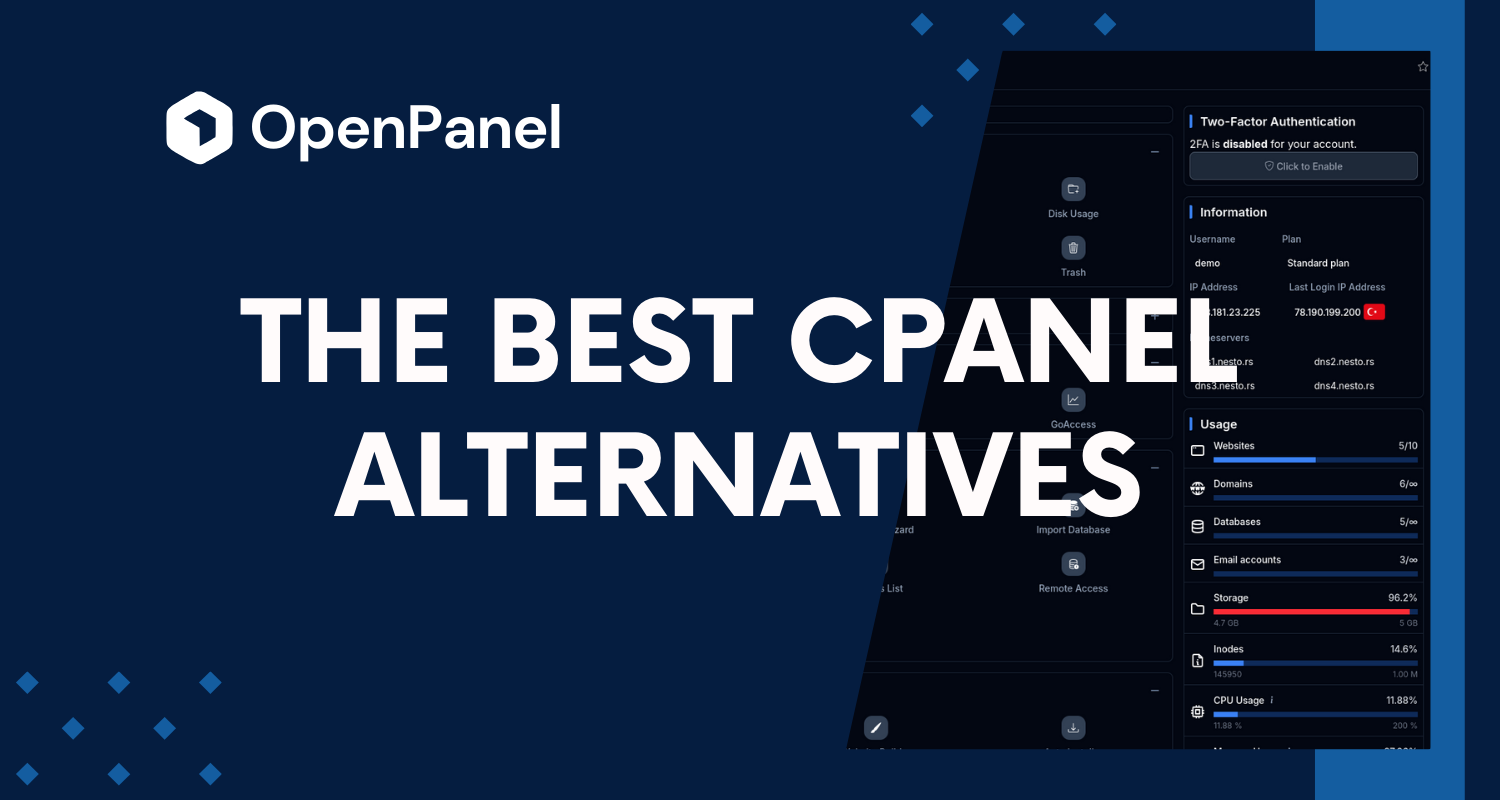 The Best cPanel Alternatives for 2026