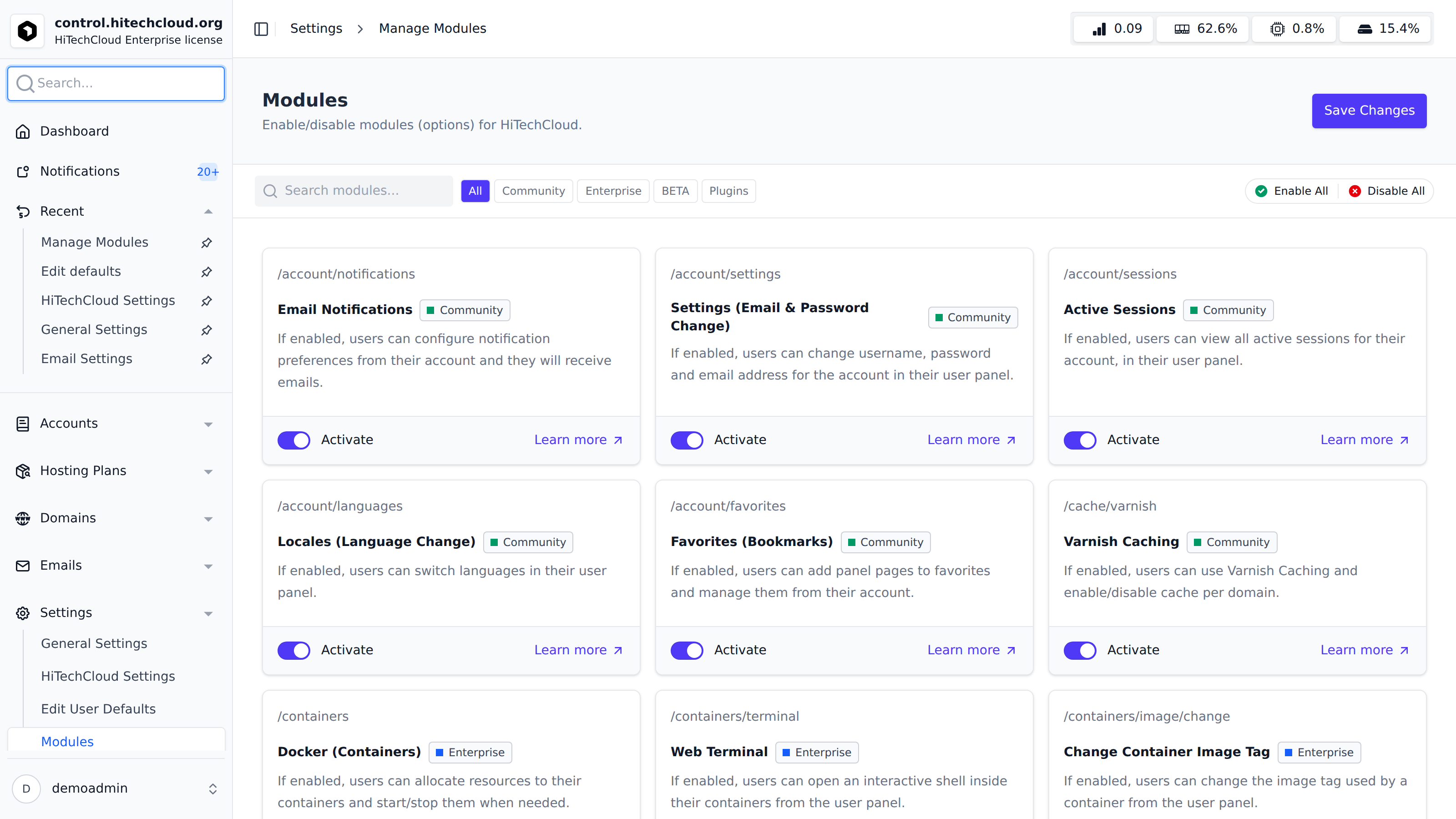 hitechadmin_modules_settings