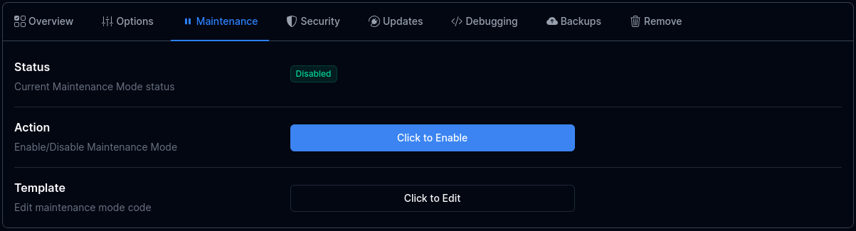 wp_manager_maintenance